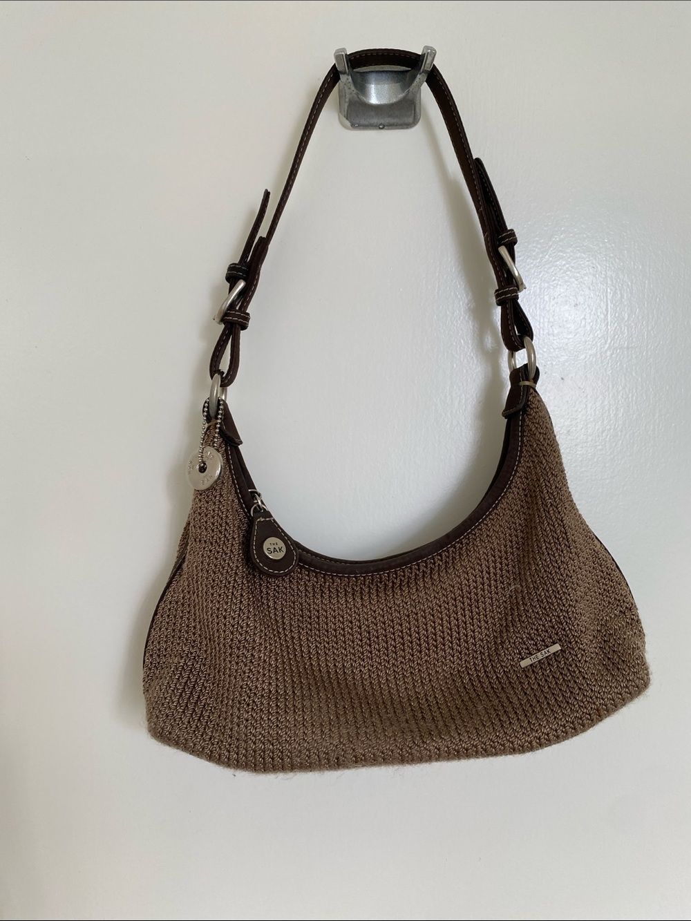 The Sak  Brown Knit Hobo Shoulder Bag - Picture 8 of 8